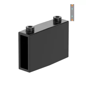 HA18-CPL LEDsec Track Coupler  48V Black