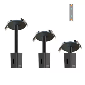 HA18-RHL LEDsec Recessed Track Holder  48V Black