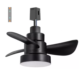 VENTO-H18 Track LED Fan Φ360 48V 30W 1500Lm 3CCT Black