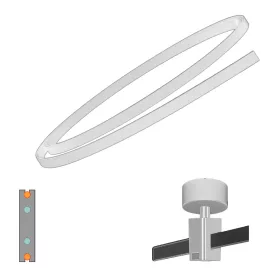 H18T-20M LEDsec Ultra-thin Lighting Track 3m 48V White
