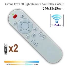   REMH-MIJIA • LEDsec • RF 2.4GHz 4-Zone LED Remote Controller  White