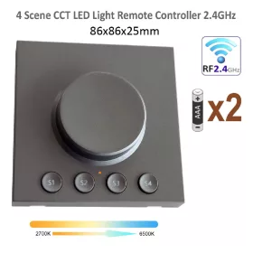   REMR-MIJIA • LEDsec • RF 2.4GHz 4-Scene LED Remote Controller  ANTHRACITE GREY