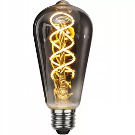   ST64G-F230S LEDsec LED Fil. Bulb 3-Step Dimm. ST64/E27 Φ64 230V 4W 160Lm 1800K 360° Gun-Grey