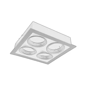   RF-4AR111 LEDsec Recessed Light Fixture 4x AR111 35x35cm 230V White
