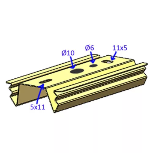  Wall/Ceiling Mounted Clip for VA-40, Black    