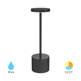   TABLE LEDsec Table Battery Lamp 4h Φ80 Battery 2W 200Lm 3CCT 90° Black
