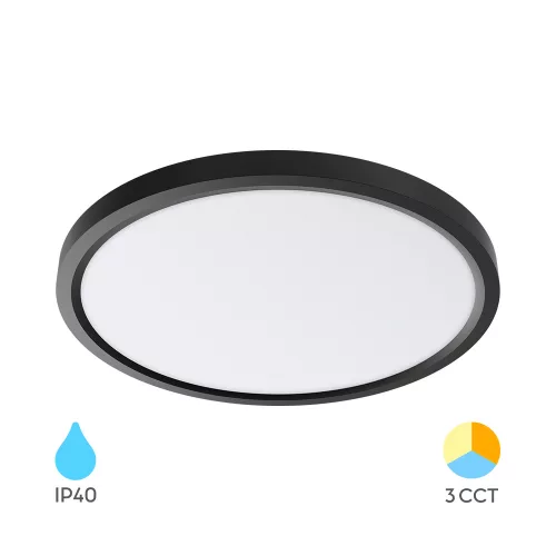  Ceiling/Wall PANEL Light 45W 230VAC 3CCT Black