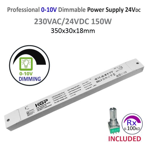 PS24-150AD • LEDsec • DIM. 0-10V Power Supply 150W 24V