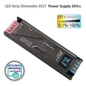   PS24-150PD LED szalag tápegység 3CCT szabályozható  230V max.150W 230VAC /24VDC