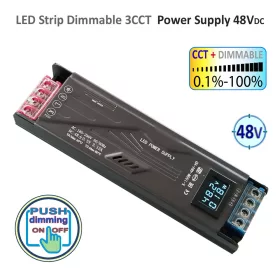 PS48-150PD • LEDsec • PUSH Dim. Power Supply 2Ch 150W 