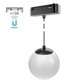   BALL5-MT35H Magnetic Track LED Light Φ130 48V 5W 500Lm 3000K 240° Black