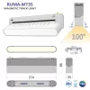 RUMA-MT35 LEDsec Magnetic Track LED Light  48V 10W 1000Lm 100° White