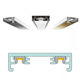 MTR35-3M LEDsec Magnetic Lighting Track 1.5m 48V Black