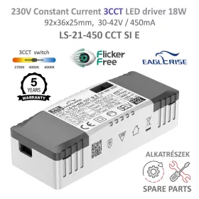DRV-21C45 LEDsec CC 3CCT LED Driver 230V 18W 450mA 