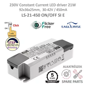   DRV-21S45 LEDsec CC 3-STEP-Dimmable LED Driver 230V 21W 450mA 