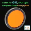 FLRED-TOP85 Glass Red Filter for TOP85 series Φ85 Glass Red