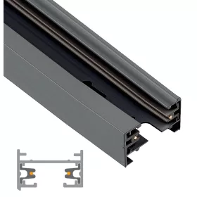 TR2-30PRO LEDsec 1-Phase Lighting Track 3m 230V Black