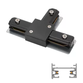 ATR2-CT LEDsec T Connector for 2 Wire Track  230V Black