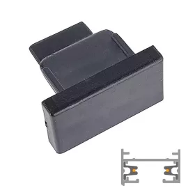 ATR2-E LEDsec End Cap for 2 Wire Track  230V Black
