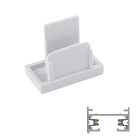 ATR2-E LEDsec End Cap for 2 Wire Track  230V White