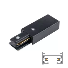 ATR2-P LEDsec End Connector for 2 Wire Track  230V Black