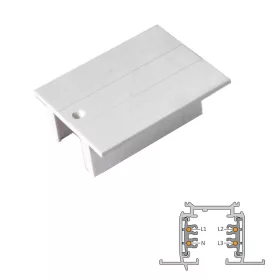 ATR4R-P LEDsec TR4R Live-end connector cover  230V White
