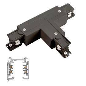   ATR4-CTR LEDsec T-UNIVERSAL Connector for TR4 Track  230V Black