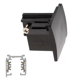 ATR4-E LEDsec End Cap for TR4 Track  230V Black