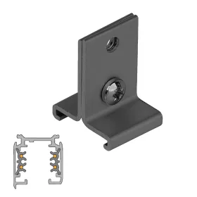   ATR4-H4 LEDsec 40mm Suspension Clamp for 4 wire Track   Black