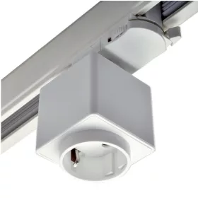 ATR4-S LEDsec Schuko Socket for TR4 Track, 6A  230V White
