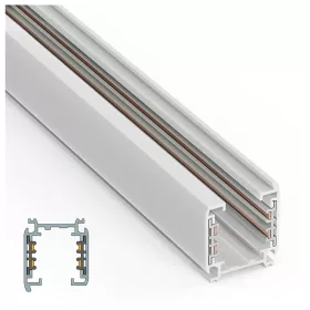 TR4-10 LEDsec 3-Phase Lighting Track 1m 230V White