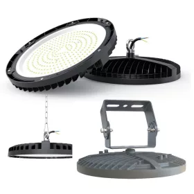   UFO-100 LEDsec UFO High Bay LED Light Φ240 230V 65W 7200Lm 4000K 120° Black
