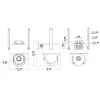 Videosec PT-23-40AL-4GE 4G IP PT kamera 3MP 75° hybrid Fehér/White+IR LED 4G+LAN