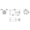 Videosec IPW-2314OV-28FW IP csőkamera 4MP 110.4° Fehér/White LED LAN+PoE