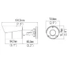 Videosec IPW-2124LSA-28WAL2 IP csőkamera 4MP 97° hybrid Fehér/White+IR LED LAN+PoE