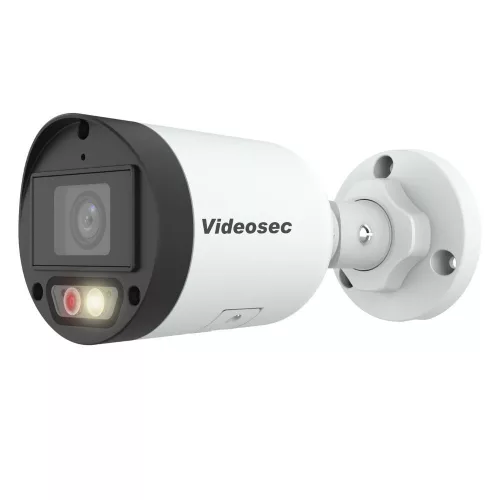Videosec IPW-2124SA-28DL2 IP csőkamera 4MP 93.2° hybrid Fehér/White+IR LED LAN+PoE