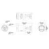 Videosec IPW-2124SA-28DL2 IP csőkamera 4MP 93.2° hybrid Fehér/White+IR LED LAN+PoE