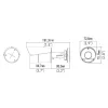 Videosec IPW-2124LSAH-28F IP csőkamera 4MP 97° IR LED LAN+PoE