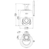 Videosec PT-25-40WAL Wifi IP PT kamera 5MP 93.6° hybrid Fehér/White+IR LED WiFi+LAN