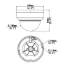 Videosec IPD-328LSA-28F IP Dome Camera 8MP 112.9° IR LED LAN+PoE