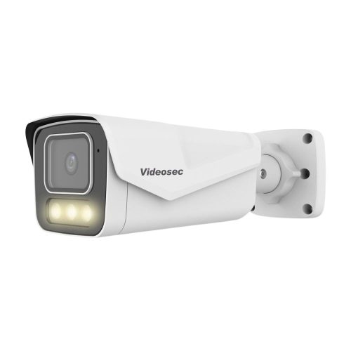Videosec IP Bullet Camera 8MP 2.8 mm Fehér/White LED MicroSD LAN+PoE