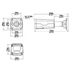 Videosec IPW-2324IQ-28Z-SWA IP csőkamera 4MP 102.4°-49.2° hybrid Fehér/White+IR LED LAN+PoE