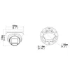Videosec IPD-3634IQ-28Z-SWA IP  dóm kamera 4MP 102.4°-49.2° hybrid Fehér/White+IR LED LAN+PoE