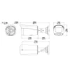 Videosec IPW-2324LSAH-28Z IP Bullet Camera 4MP 91.5°-34° IR LED LAN+PoE