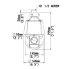 Videosec PTZ-6424IQ-X25S IP PTZ Camera 4MP 52.2°-2.74° IR LED LAN+PoE