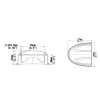 Videosec HS-205S Sunshield for Dome Cameras