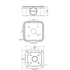 Videosec TR-JB05-A-IN Junction Box for Bullet Cameras (square)