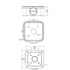 Videosec TR-JB05-A-IN Junction Box for Bullet Cameras (square)