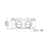 Videosec TR-JB07-D-IN Junction Box for Bullet Cameras 