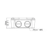 Videosec TR-JB07-D-IN Junction Box for Bullet Cameras 
